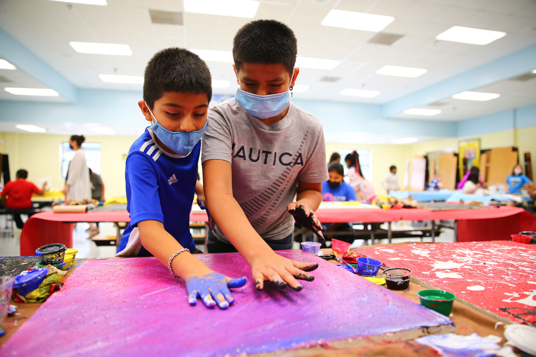 Fannin Elementary Ceiling Tile Painting